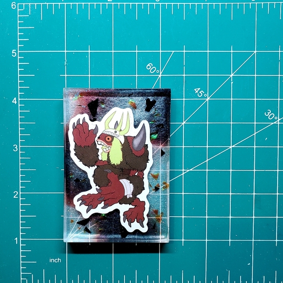 Digimon Windigomon Handmade Keychain or Fridge Magnet "Your Choice" - Picture 8 of 8